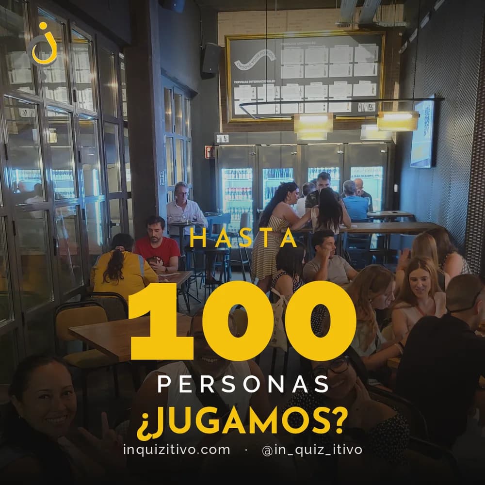 Quiz en directo para hasta 100 personas