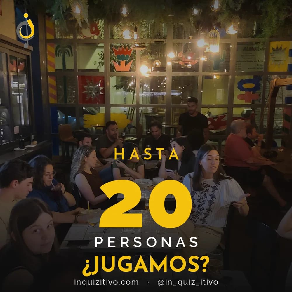 Quiz en directo para hasta 20 personas