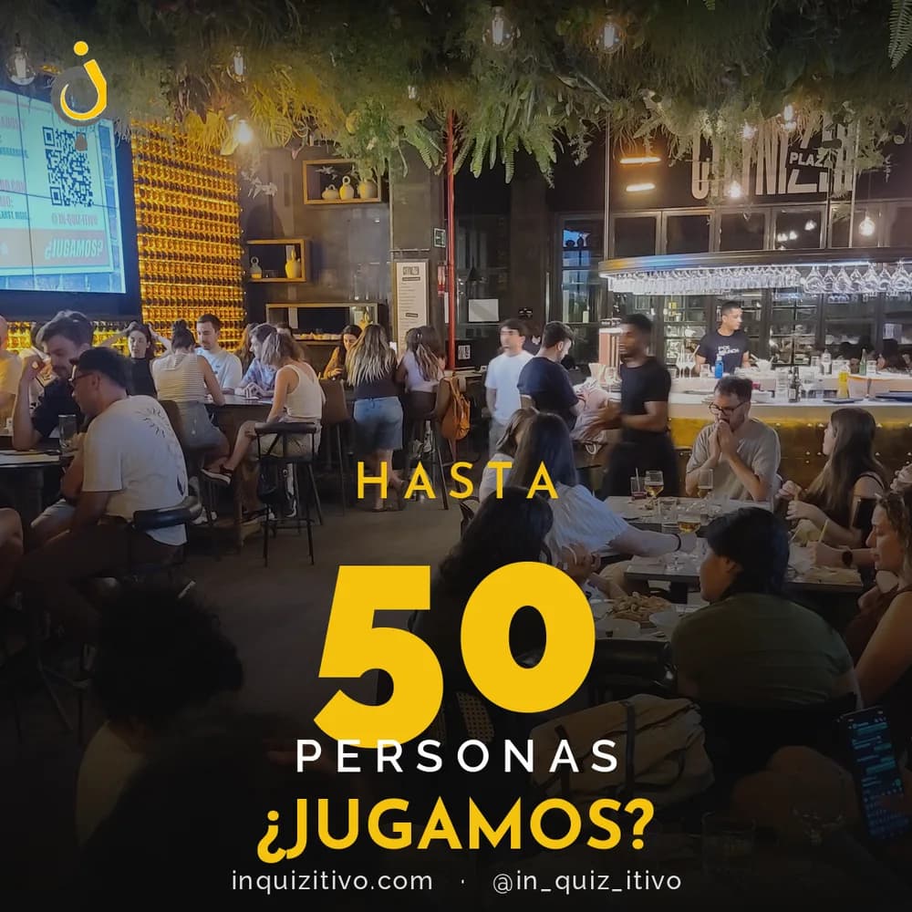 Quiz en directo para hasta 50 personas